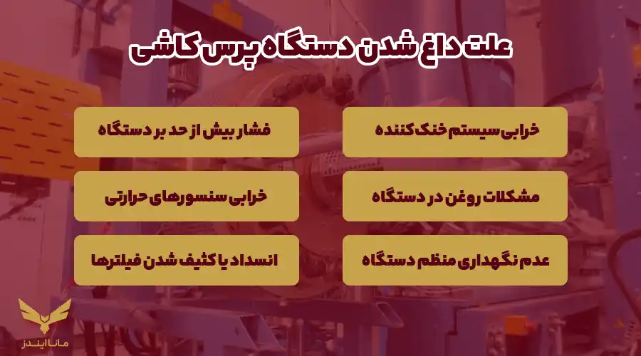 علت داغ شدن دستگاه پرس کاشی
